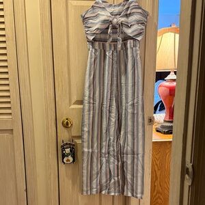 Striped Sleeveless  jumpsuit